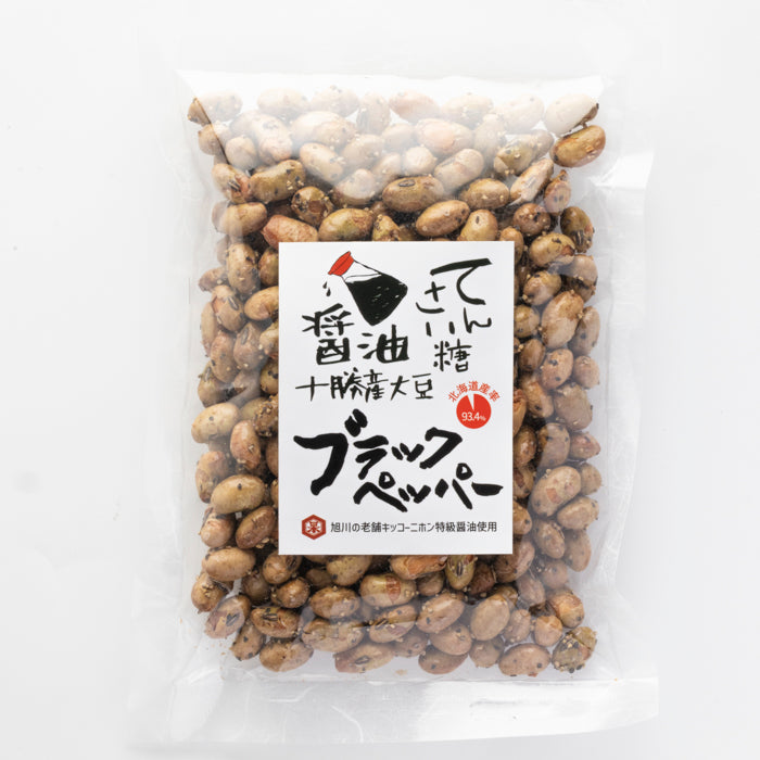 ブラックペッパー醤油味 煎り大豆70g – 日本醤油工業株式会社